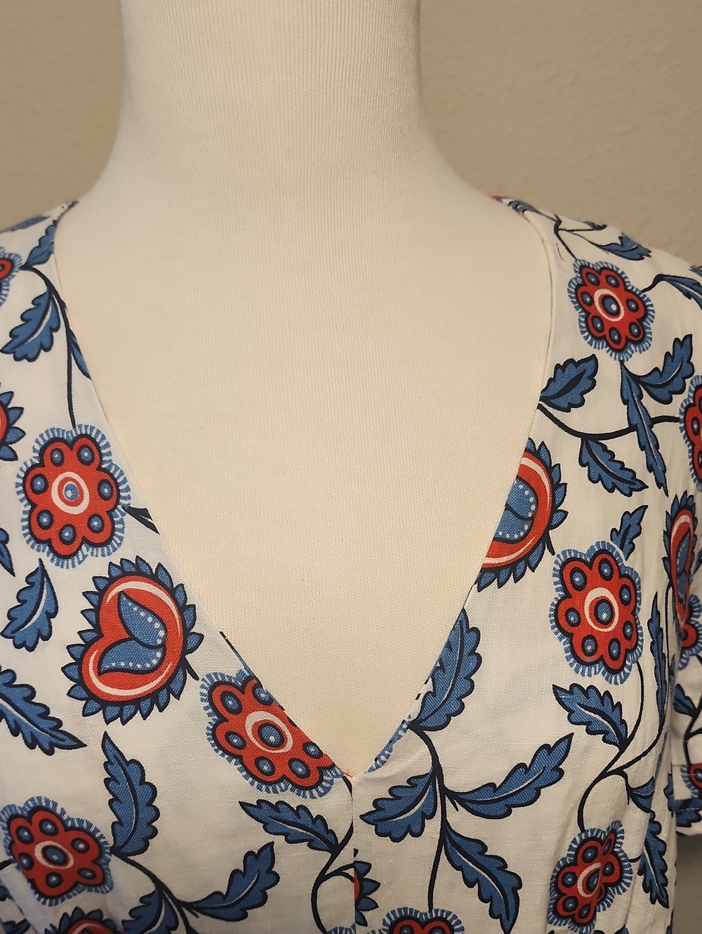 BODEN Eve Linen Midi Dress Floral NWT - Picture 13 of 15